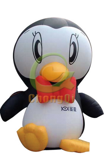 inflatable cartoon penguin